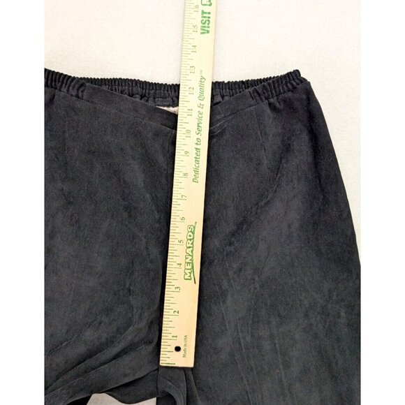 Kim Rogers Women's Pants Size 8P Black Soft Microfiber Elastic Waist Pull-On - Picture 6 of 11